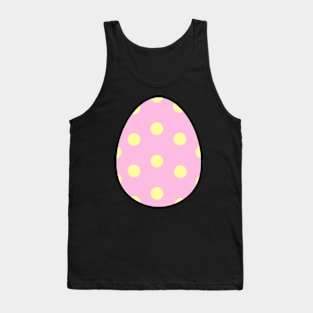 Easter egg pink with yellow dots Tank Top